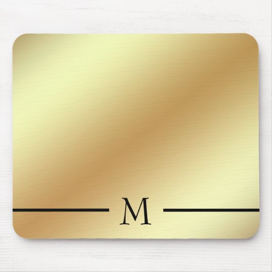 Eenvoudig glanzend goud muismat (Voorkant)