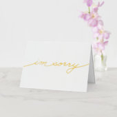 Eenvoudig glanzend ik ben het Folie Wenskaart (Orchidee)