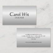 Eenvoudig glanzend visitekaartje (Voorkant / Achterkant)