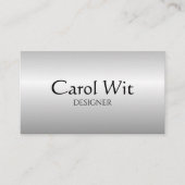 Eenvoudig glanzend visitekaartje (Voorkant)