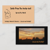 Eenvoudig glimlachen visitekaartje (Voorkant / Achterkant)