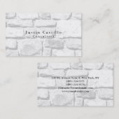 Eenvoudig glin elegante wand Stones Moderne Visitekaartje (Voorkant / Achterkant)