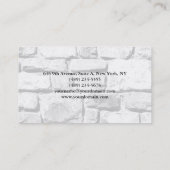 Eenvoudig glin elegante wand Stones Moderne Visitekaartje (Achterkant)