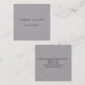 Eenvoudig glin legant minimalistisch modern vierkante visitekaartje (Voorkant / Achterkant)