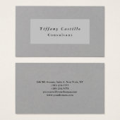 Eenvoudig glin legant minimalistisch modern visitekaartje (Voorkant /achterkant)