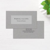Eenvoudig glin legant minimalistisch modern visitekaartje (Bureau)