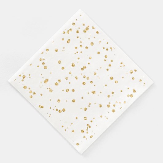 Eenvoudig 'Gold Confetti Wedding Reception'-decor Servetten (Hoek)