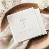 Eenvoudig Gold Cross-script Folie Servetten