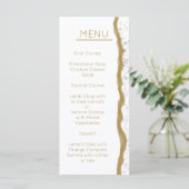 Eenvoudig Gold Edge-weddenschap Menu (Staand voorkant)