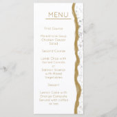 Eenvoudig Gold Edge-weddenschap Menu (Voorkant)