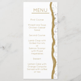 Eenvoudig Gold Edge-weddenschap Menu