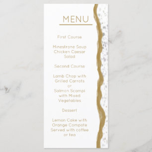 Eenvoudig Gold Edge-weddenschap Menu