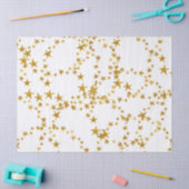 Eenvoudig Gold- en White Star-papier Tissuepapier (Craft)