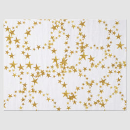 Eenvoudig Gold- en White Star-papier Tissuepapier