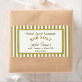Eenvoudig Gold Framed Crème Soap Wrap Etiket (Insitu)