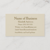 Eenvoudig Gold Grunge Moderne Professional Minimal Visitekaartje (Achterkant)