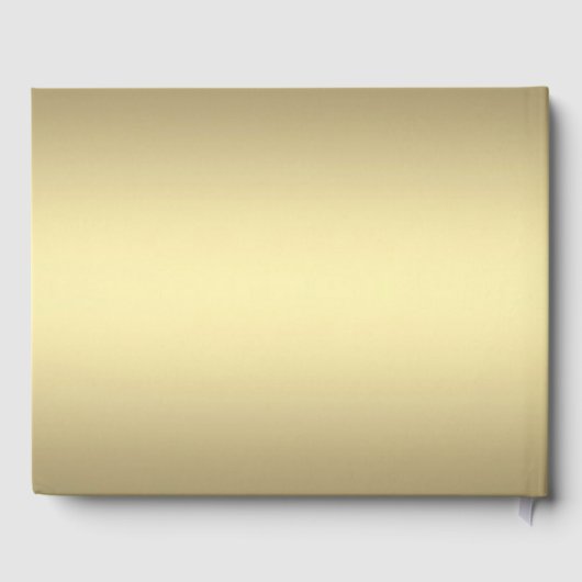 Eenvoudig Gold Guest Book Gastenboek (Achterkant)