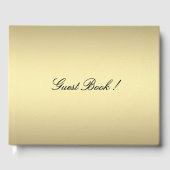 Eenvoudig Gold Guest Book Gastenboek (Voorkant)