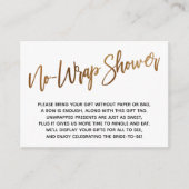 Eenvoudig Gold Handwrite, zonder omloop Informatiekaartje (Voorkant)