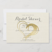 EENVOUDIG GOLD HEART TYPOGRAPHY-Vrijgezellenfeest Kaart (Voorkant)