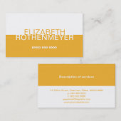 Eenvoudig Gold Panel Visitekaartje (Voorkant / Achterkant)