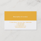 Eenvoudig Gold Panel Visitekaartje (Achterkant)