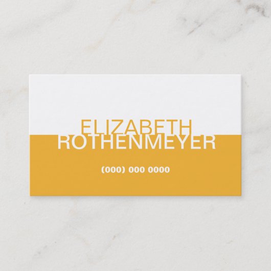 Eenvoudig Gold Panel Visitekaartje (Voorkant)