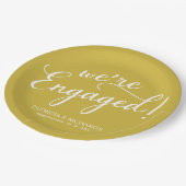 Eenvoudig Gold Paper van de Enterprise Engaged Papieren Bordje (Gekanteld)