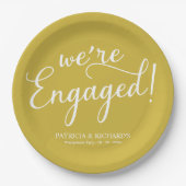 Eenvoudig Gold Paper van de Enterprise Engaged Papieren Bordje (Voorkant)