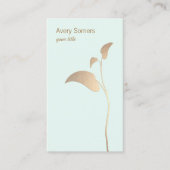 Eenvoudig Gold Plant Health and Wellness Visitekaartje (Voorkant)