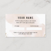 Eenvoudig Gold Refer een vriendenkaart Visitekaartje (Achterkant)