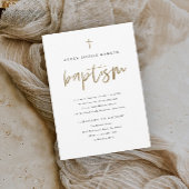 Eenvoudig Gold Script-religie Kaart