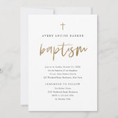 Eenvoudig Gold Script-religie Kaart (Voorkant)