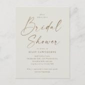 Eenvoudig Gold Script-Vrijgezellenfeest Briefkaart (Voorkant)