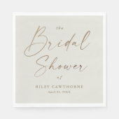 Eenvoudig Gold Script-Vrijgezellenfeest Servet (Voorkant)