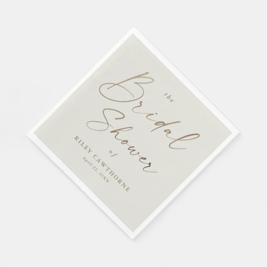 Eenvoudig Gold Script-Vrijgezellenfeest Servet (Hoek)