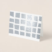 Eenvoudig Gold Silver Modern Abstract Random Squar Folie Kaarten (Voorkant)
