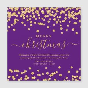 Eenvoudig GOLD-Vakantie voor kerstmis Glitter Paar