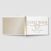 Eenvoudig Gold Wedding Gastenboek (Volledig)
