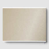 Eenvoudig Gold Wedding Gastenboek (Achterkant)