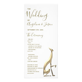 Eenvoudig Gold Wedding Reclamekaart