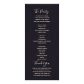 Eenvoudig Gold Wedding Reclamekaart (Achterkant)