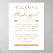 Eenvoudig Golden Effect Minimalist zonder stopcont Poster (Voorkant)