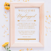 Eenvoudig Golden Effect Minimalist zonder stopcont Poster