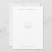 Eenvoudig golf thema ontwerp aangepaste platte not bedankkaart (Voorkant)