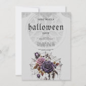 Eenvoudig gothic Halloween-feest Kaart (Voorkant)