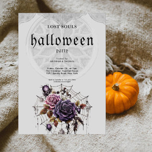 Eenvoudig gothic Halloween-feest Kaart