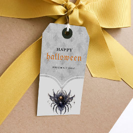Eenvoudig gotisch Halloween feest Cadeaulabel