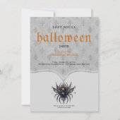 Eenvoudig gotisch Halloween feest Kaart (Voorkant)