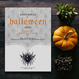 Eenvoudig gotisch Halloween feest Kaart